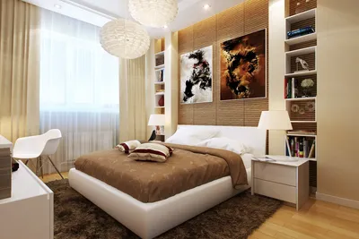 Ремонт спальни: примеры дизайна интерьера, фото вариантов оформления