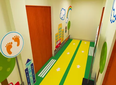 Игровой холл в детском саду