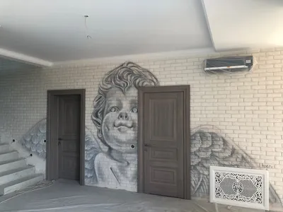 Роспись холла второго этажа в частном доме | Пикабу