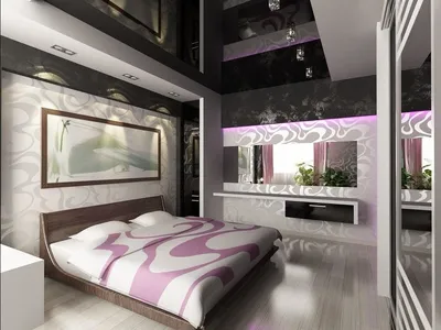 Натяжные потолки для спален, дизайн и фото - Premier-Potolok.ru