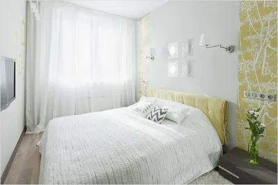Дизайн спальни 17 кв.м. в стиле минимализм | Студия Дениса Серова