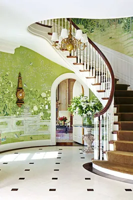 Love it! Красивый холл с живописными обоями от Christopher Maya -  Фотографии красивых интерьеров