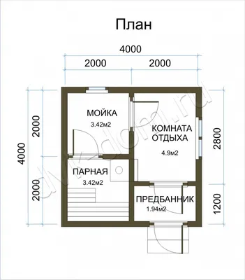 Баня 4 на 4 с мансардой под ключ в Москве, проект и цена | Дачный мир
