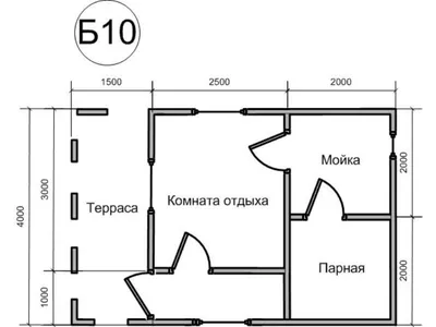 Баня из бруса 4х4 «Простая», цена от 785000 руб - строительство в Москве -  Брусина