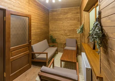 Дизайн интерьера комнаты отдыха в бане с. Косулино ✔️ Фото интерьеров  квартир в Санкт-Петербурге