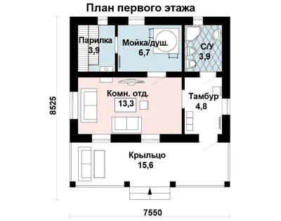 Проекты двухэтажных бань дешево, брусовая дом-баня в два этажа 6х8 «под  ключ» в Москве и Московской области
