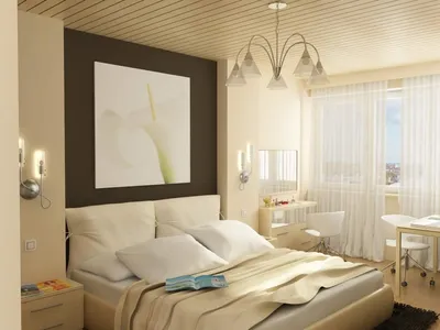 Дизайн комнаты гостиной спальни 9 кв.м » Дизайн 2021 года - новые идеи и  примеры работ