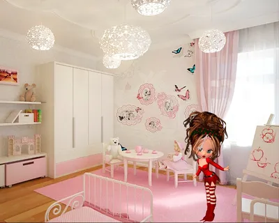 Дизайн проект комнаты для девочки в Перми — фото, цены 🏠 Дизайн интерьера  для девочки