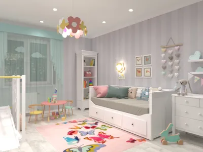 Детская комната для девочки. | Дизайн детской комнаты, Номер девушки, Идеи  домашнего декора
