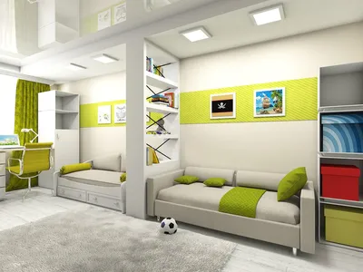 ≡ ➤ Дизайн детской комнаты для двоих детей разного возраста ⋆ Фабрика  мебели «Mamka™» ᐈ Эксперт детского пространства