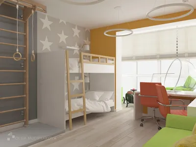 Детские комнаты для двух девочек – 135 лучших фото-идей дизайна детской |  Houzz Россия