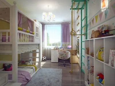 Какая детская вам понравилась больше 1 или 2? Площадь первой комнаты - 14,9  кв.м Площадь второй - 13,9 кв.м Дизайн: @irooms.design | Instagram