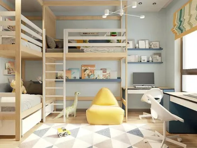 Дизайн детской комнаты 12 кв. м для двоих детей: 50+ свежих идей | Дизайн  детской комнаты, Девчачьи комнаты, Интерьер