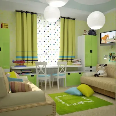 Дизайн-проект детской комнаты 16 кв.м. для девочки | Студия Дениса Серова
