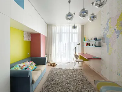 Дизайн детской комнаты 16 кв. м для двоих детей: фото + идеи