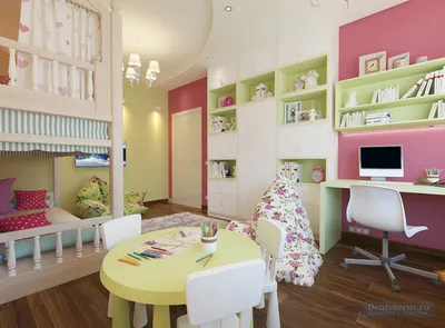 Дизайн проект детской комнаты 20 кв.м. для одного ребенка | Студия Дениса  Серова