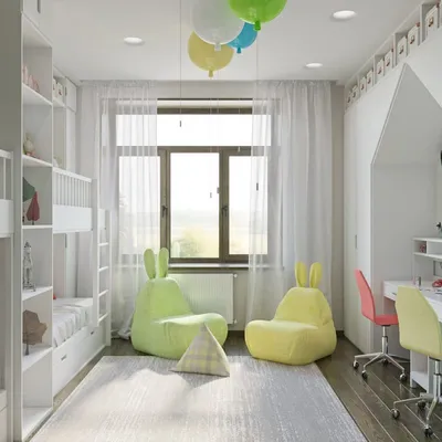 Примеры оформления детских комнат с мебелью в различных стилях