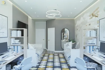 Фото детская комната из проекта «Интерьер квартиры в стиле современной  классики, ЖК «Остров», 111 кв.м.» | Девчачьи комнаты, Комнаты мечты, Дизайн  дома