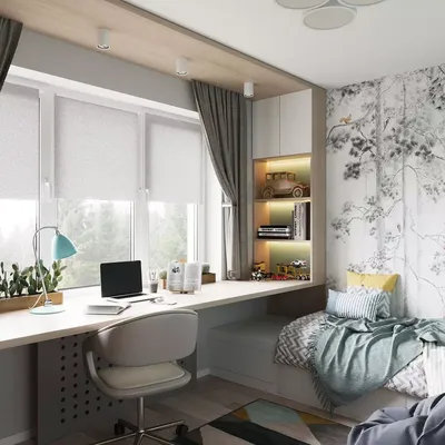 Комната для подростка-мальчика: 72 идеи интерьера спальни в современном  стиле | SALON