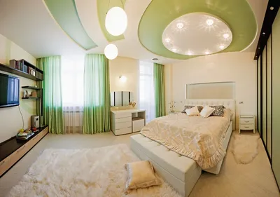 Освещение в спальне с натяжными потолками: какой светильник лучше для  комнаты без люстры