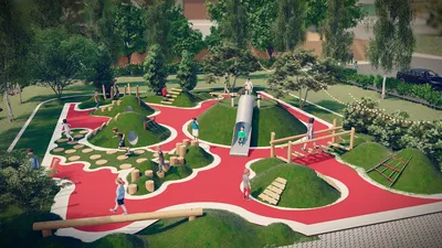 Грамотный дизайн детской площадки - Детские городки