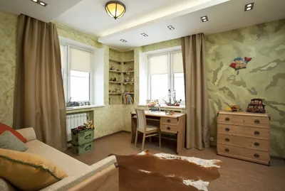 Дизайн детской комнаты с двумя окнами на разных стенах (47 фото) - красивые  картинки и HD фото