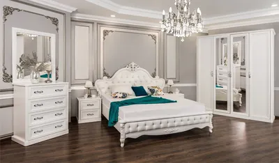 Спальня Мишель 4-ств белый матовый в г. Москва от производителя по цене  229576 руб. – купить недорого в интернет-магазине Эра