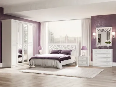Модульная спальня Джулия (Белый) купить в Москве в интернет-магазине  Любимый дом