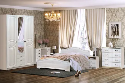 Спальня Кэт-6 вариант 2 - купить в Москве в интернет-магазине по цене 54550  ₽ | Мебельный теремок