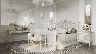 Белая спальня в классическом стиле - фото лучших дизайн-проектов