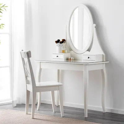 HEMNES туалетный столик с зркл белый 100x50 см | IKEA Lietuva