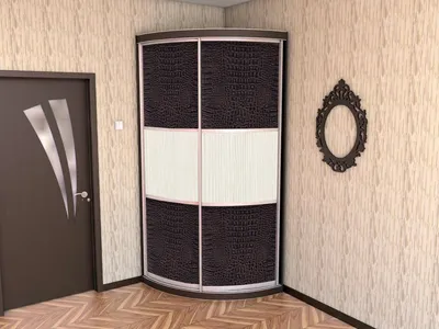 Шкаф купе \"Радион 1\" угловой купить по цене 28000 руб. — в  интернет-магазине Доброй мебели