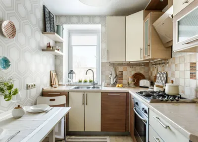 Какой цвет обоев выбрать для кухни: фото, идеи сочетания с кухонным  гарнитуром и мебелью