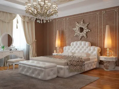 Роскошная спальня в современном стиле - 70 фото