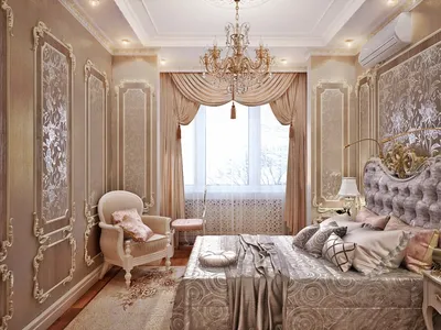 Спальня в классическом стиле в светлых тонах: дизайн интерьера с фото