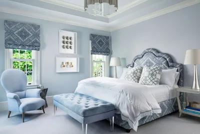 Спальни в голубых тонах - 15 примеров элегантного дизайна | Студия дизайна  интерьеров Мята в Екатеринбурге
