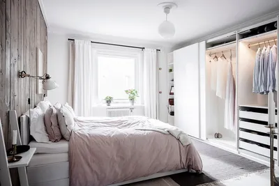 Гардеробная в спальне: 60 фото, идеи дизайна, зонирование