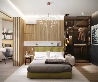 Дизайн спальни 15 кв. м в современном стиле: фото, с гардеробной, с  балконом (идеи)