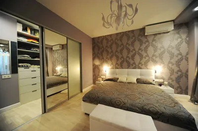 Дизайн спальни с гардеробной фото » Картинки и фотографии дизайна квартир,  домов, коттеджей