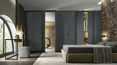 Дизайн интерьера спальни с гардеробной | Блог L.DesignStudio