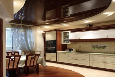 Многоуровневый потолок на кухне фото | Дом, Дизайн, Дизайн потолка