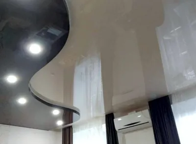 Многоуровневые натяжные потолки с подсветкой в Самаре - цена с установкой  на двухуровневые потолки — Потолки Самара