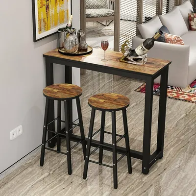 Кухонные столы из дерева - красивые обеденные круглые деревянные столы с  деревянной столешницей для кухни, фото.