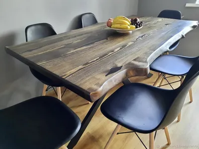 Кухонная мебель: Стол на кухню. Стол из массива дерева. Стол на заказ –  заказать на Ярмарке Мастеров – QWJQKRU | Кухонная мебель, Уфа