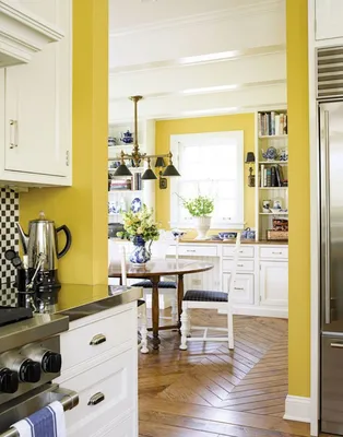 Желтая кухня в интерьере: фото дизайна в желтых тонах, возможные сочетание  цветов