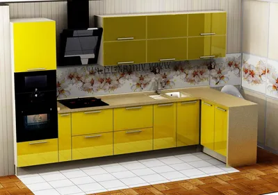 Желтые кухни - 72 фото