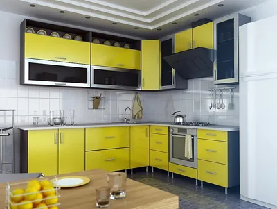 Желтая кухня | Кухня в желтых тонах, Дизайн кухонь, Желтые кухни