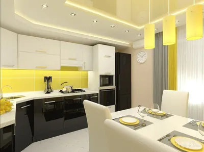 110 стильных вариантов желтой кухни в интерьере