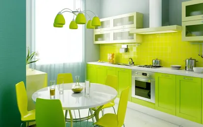 Бело-зеленая кухня: 60+ фото примеров, правила сочетания белого и зеленого  цвета