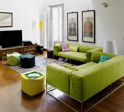 Гостиная в зеленых тонах: дизайн интерьера, советы и идеи дизайнера